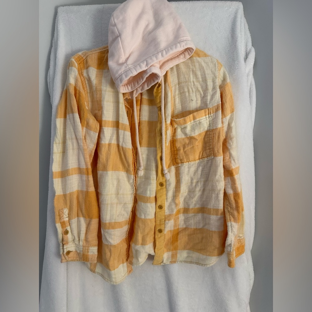 American Eagle Flannel Hoodie